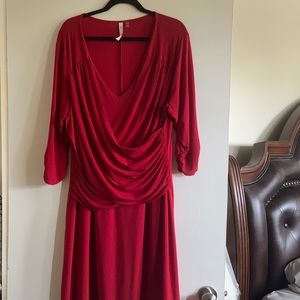 Stretchy, flattering Red dress